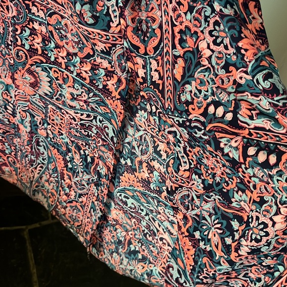 Off the shoulder maxi dress with elastic at waist and slit - Picture 5 of 6